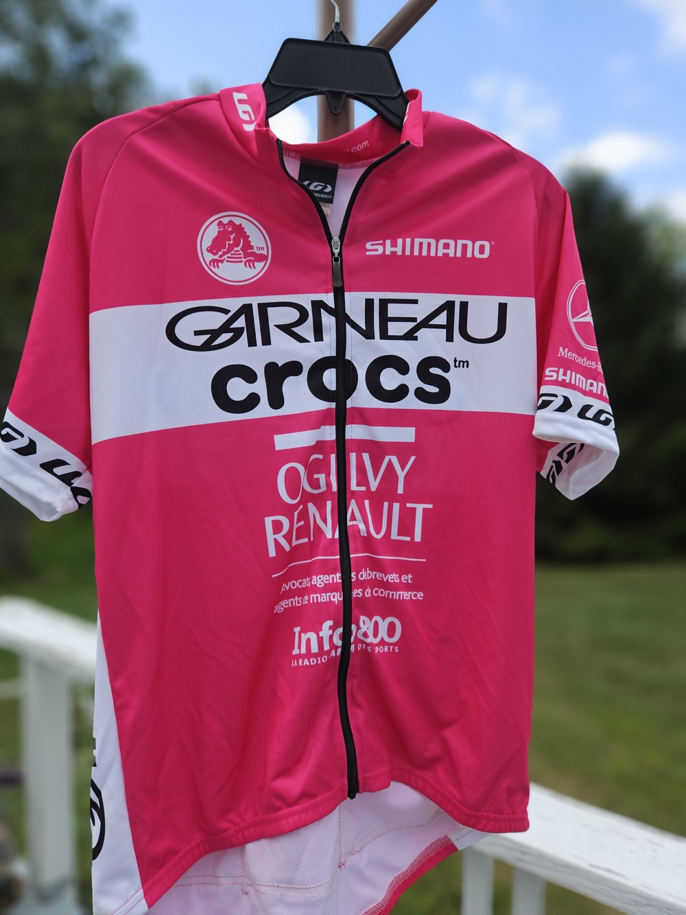 Louis Garneau Crocs Pink Cycling Jersey by Shimano